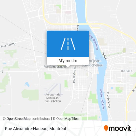 Rue Alexandre-Nadeau plan