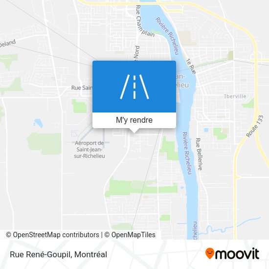 Rue René-Goupil plan