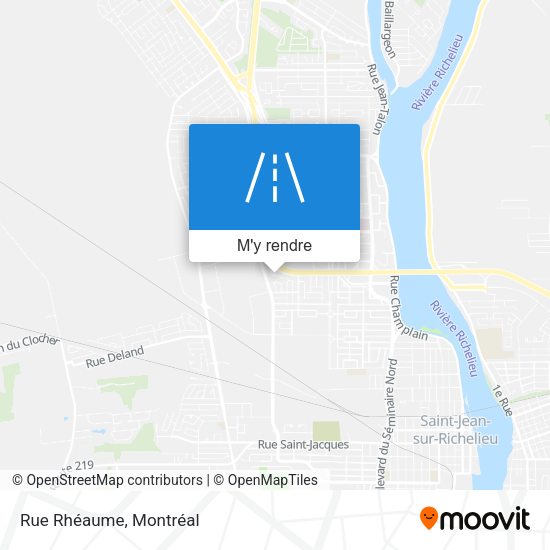 Rue Rhéaume plan
