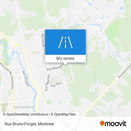 Rue Bruno-Forget plan