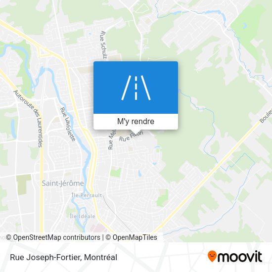 Rue Joseph-Fortier plan