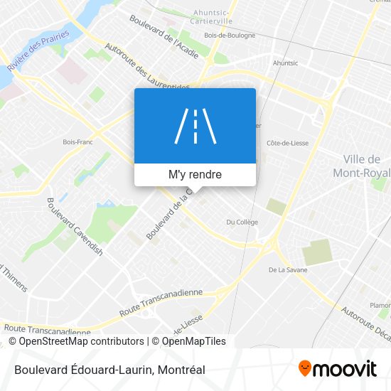 Boulevard Édouard-Laurin plan
