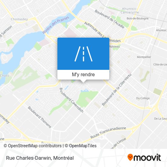Rue Charles-Darwin plan
