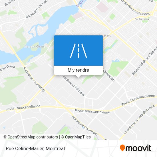 Rue Céline-Marier plan