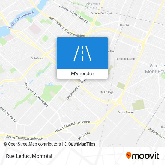 Rue Leduc plan