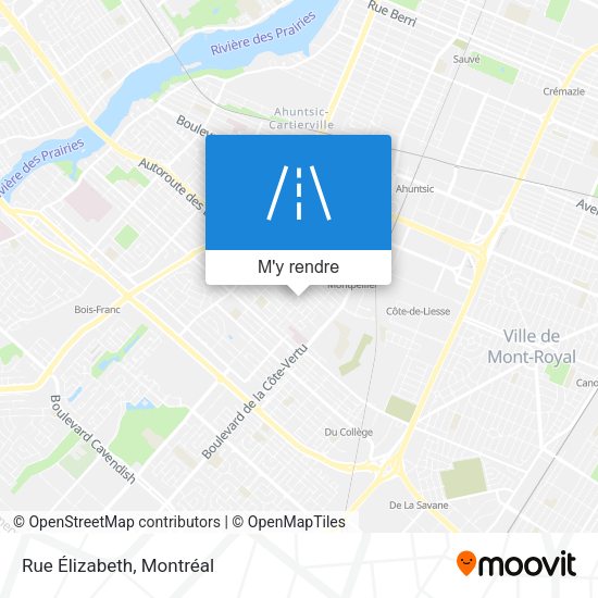 Rue Élizabeth plan