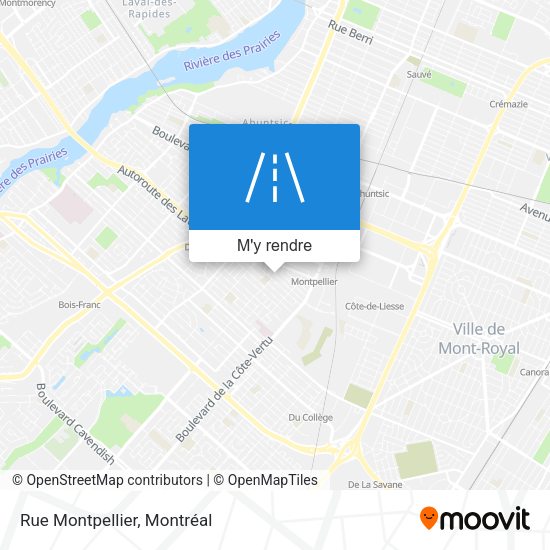 Rue Montpellier plan
