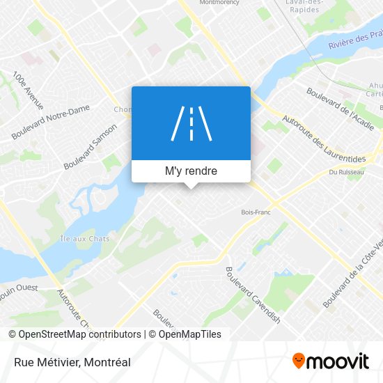 Rue Métivier plan