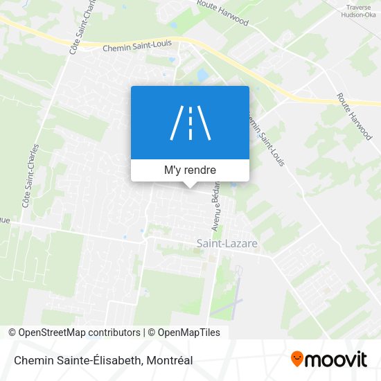 Chemin Sainte-Élisabeth plan