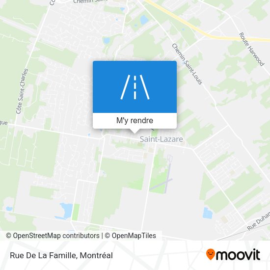Rue De La Famille plan