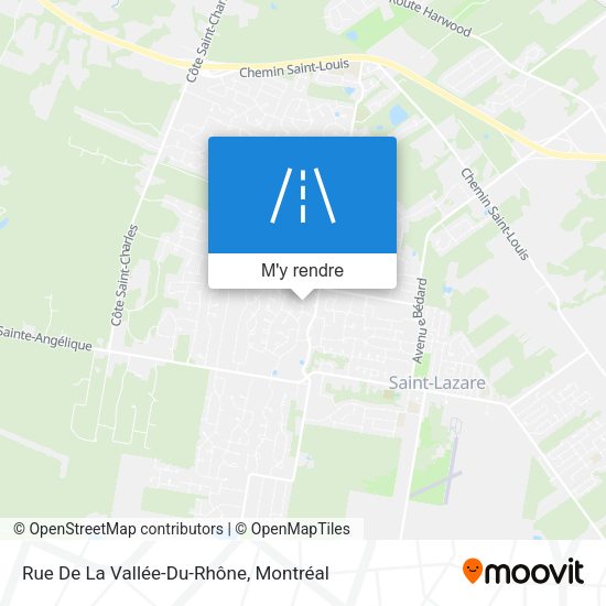Rue De La Vallée-Du-Rhône plan