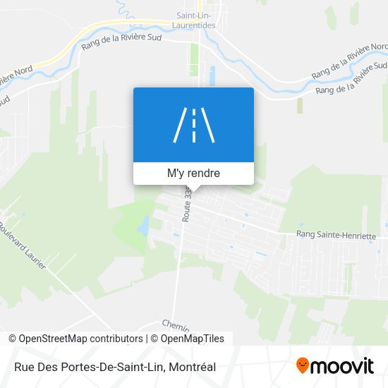 Rue Des Portes-De-Saint-Lin plan