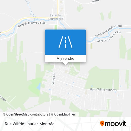 Rue Wilfrid-Laurier plan