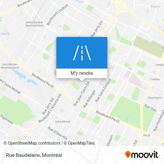 Rue Baudelaire plan