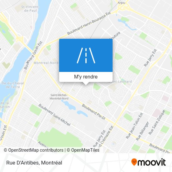 Rue D'Antibes plan