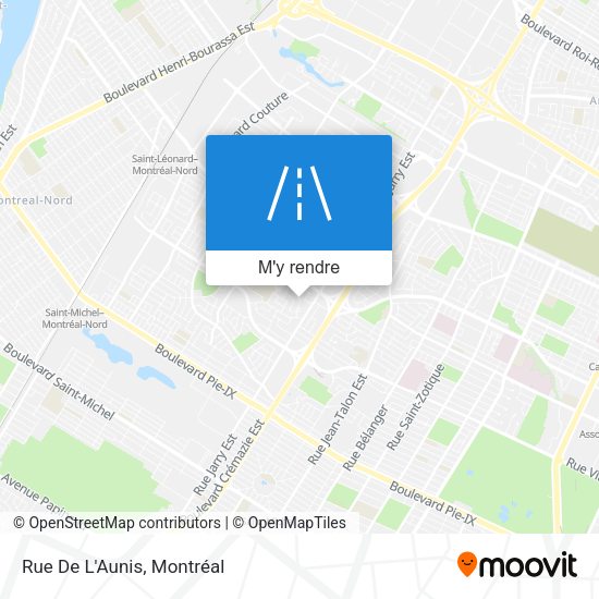Rue De L'Aunis plan
