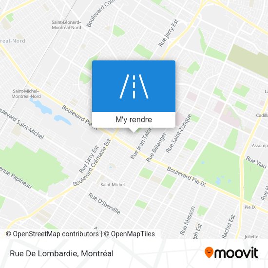 Rue De Lombardie plan