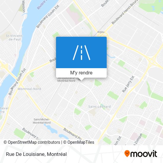 Rue De Louisiane plan
