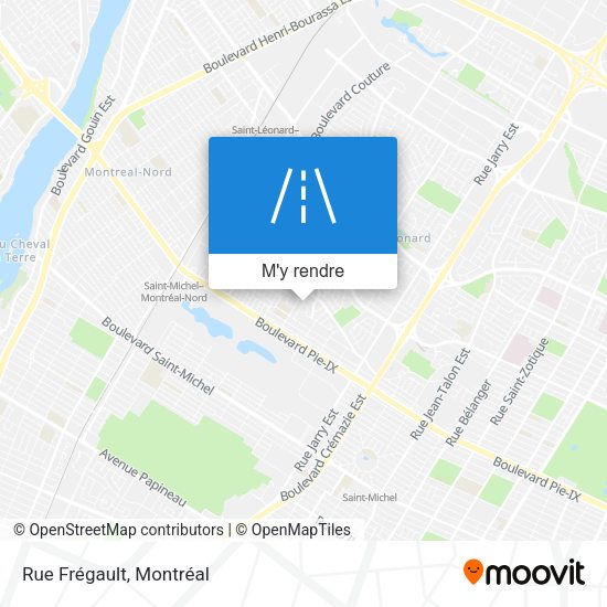 Rue Frégault plan