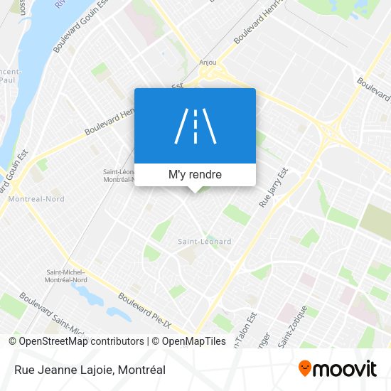 Rue Jeanne Lajoie plan