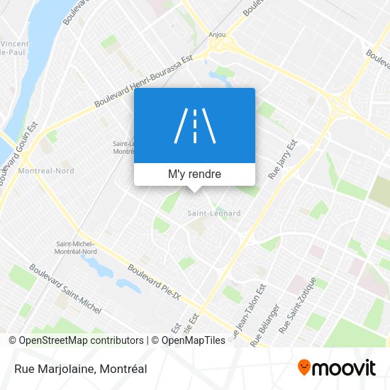 Rue Marjolaine plan