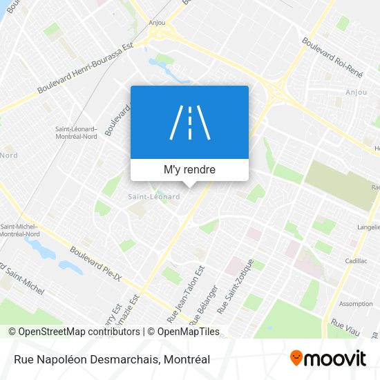 Rue Napoléon Desmarchais plan