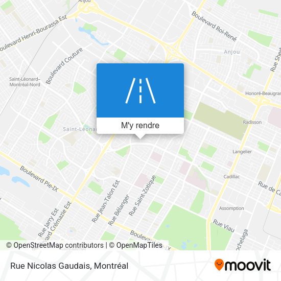 Rue Nicolas Gaudais plan