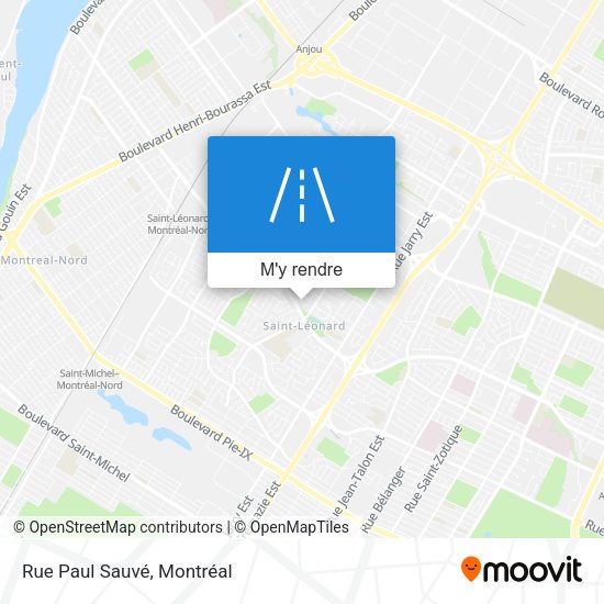 Rue Paul Sauvé plan