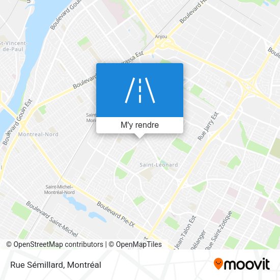 Rue Sémillard plan
