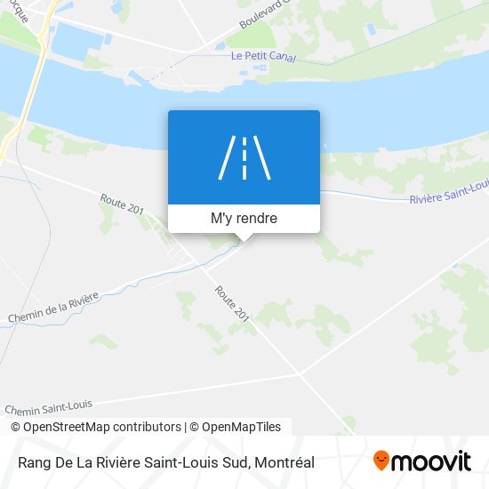 Rang De La Rivière Saint-Louis Sud plan