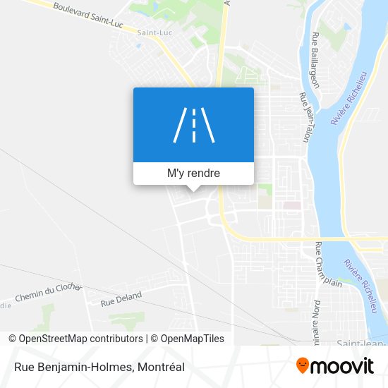 Rue Benjamin-Holmes plan