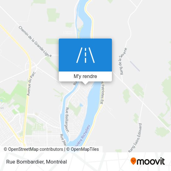 Rue Bombardier plan