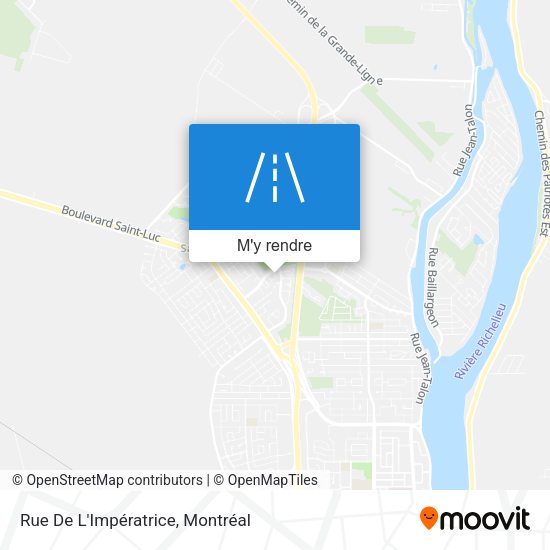Rue De L'Impératrice plan