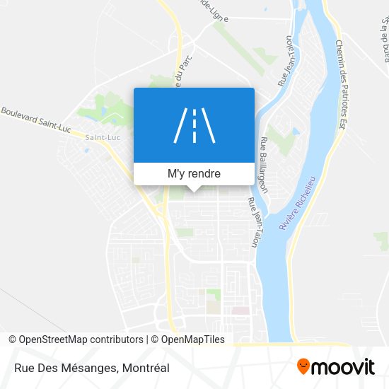 Rue Des Mésanges plan