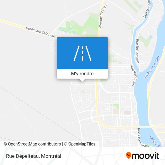 Rue Dépelteau plan