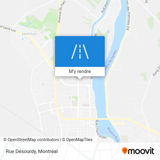 Rue Désourdy plan