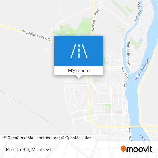 Rue Du Blé plan