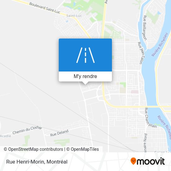 Rue Henri-Morin plan