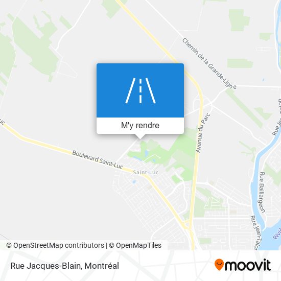 Rue Jacques-Blain plan