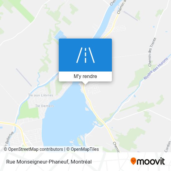 Rue Monseigneur-Phaneuf plan