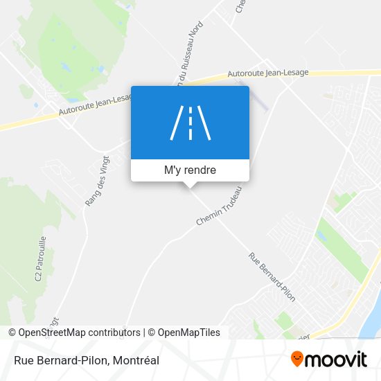 Rue Bernard-Pilon plan