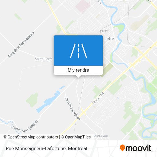 Rue Monseigneur-Lafortune plan