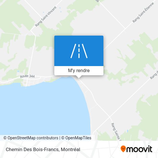 Chemin Des Bois-Francs plan