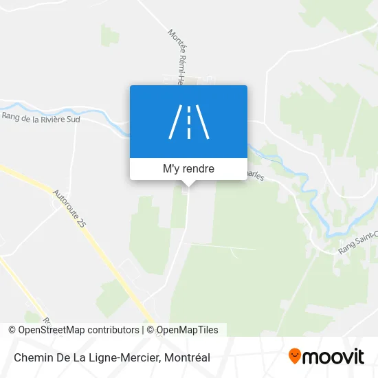 Chemin De La Ligne-Mercier plan