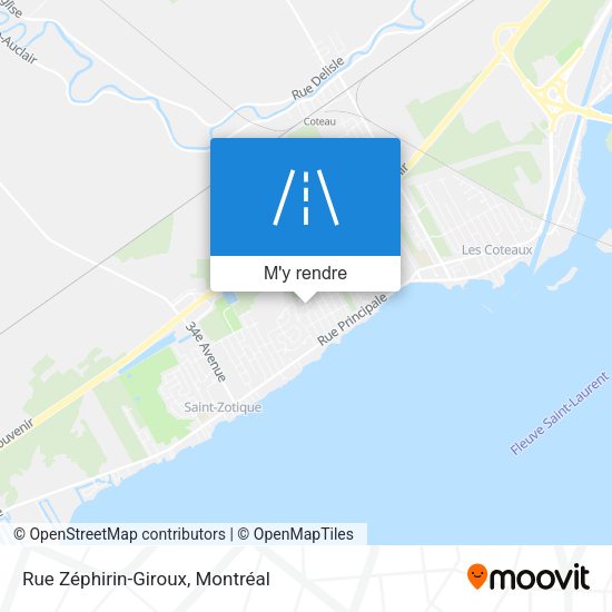 Rue Zéphirin-Giroux plan