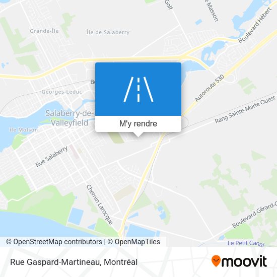 Rue Gaspard-Martineau plan