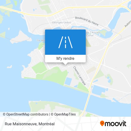 Rue Maisonneuve plan