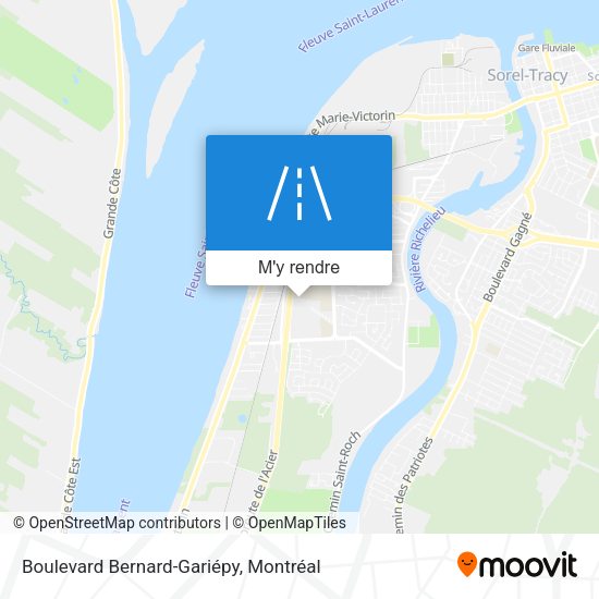 Boulevard Bernard-Gariépy plan