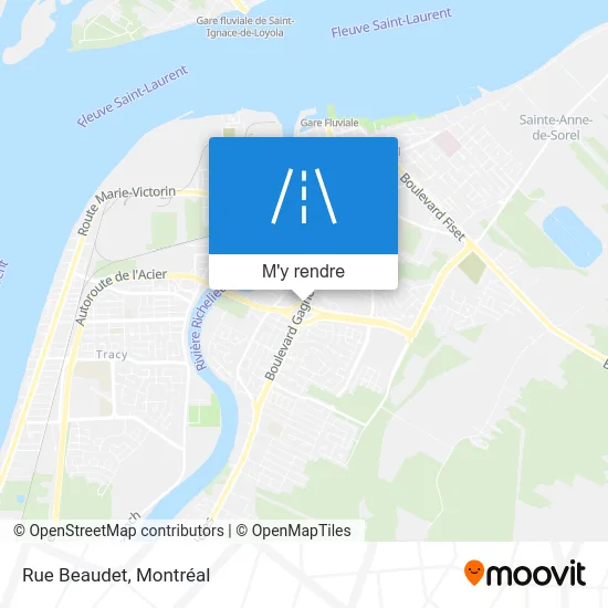 Rue Beaudet plan