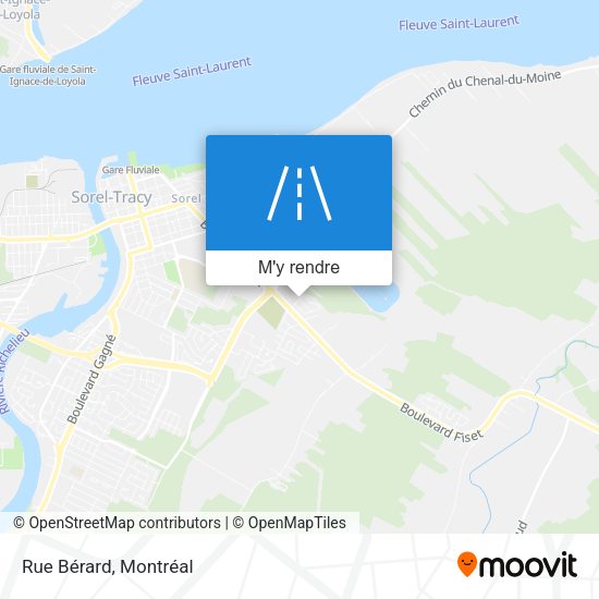 Rue Bérard plan